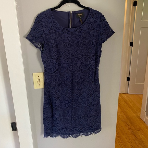 Navy Lace Dress - Picture 1 of 5
